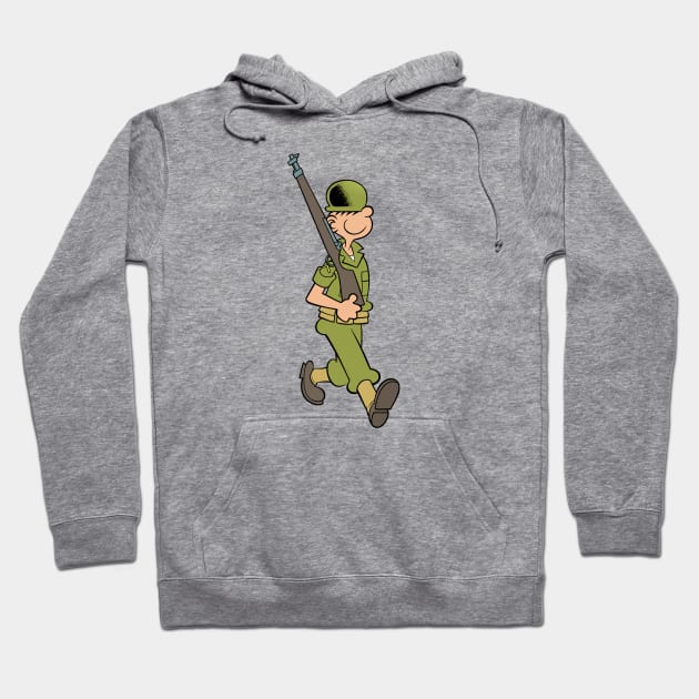 Marching at Camp Swampy Hoodie by DCMiller01